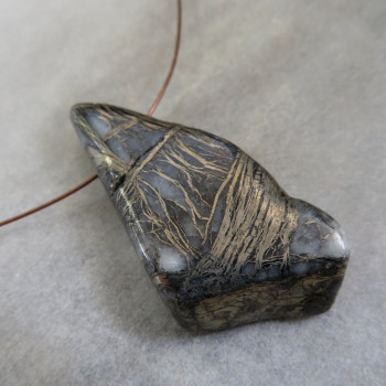 Feder pyrite Germany - drilled, no. 2