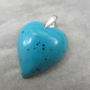 Chrysocolla turquoise, pendant no. 3