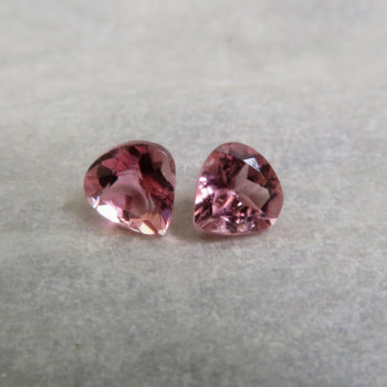 Tourmaline Rubellite, faceted drops set No.TU 1
