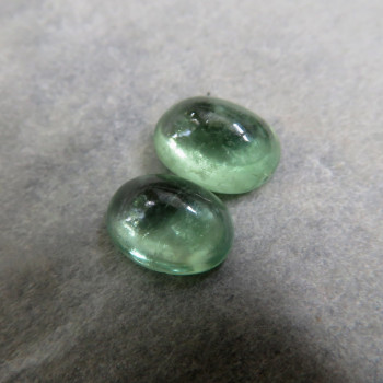Kyanit zelený , 7x5 mm  pár č. KZ.6