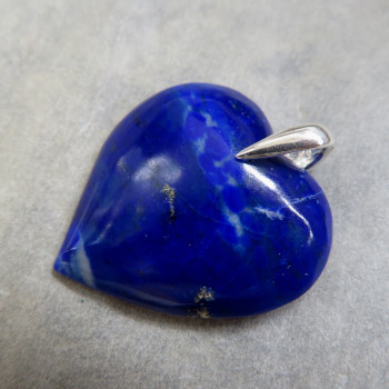 Lapis lazuli Extra color, heart pendant no.M3