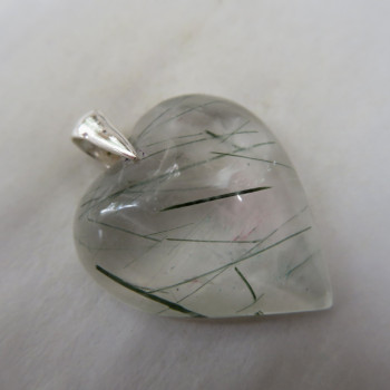 Crystal with Epidote, pendant no. 5