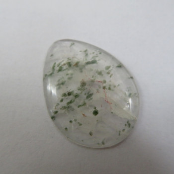 Crystal with Epidote, cabochon no.E17