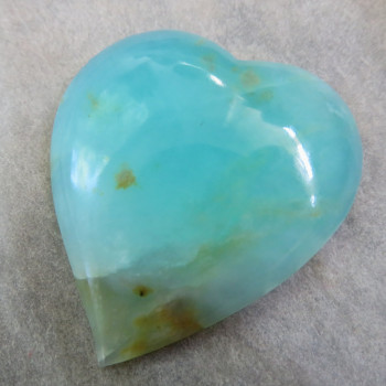 Blue opal Peru heart no.A7