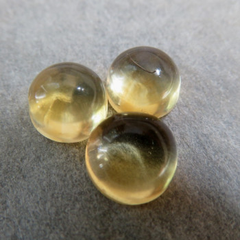 Citrine set, 6mm and 7mm No.2