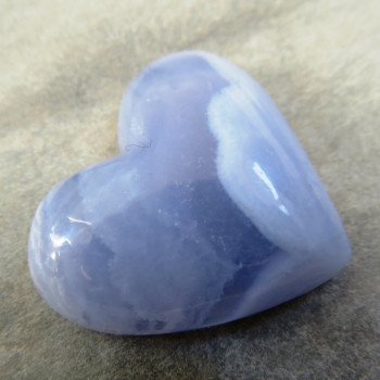 Modrý chalcedon, srdíčko č.CH2