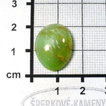 Chrysopál Tanzánie,kabošon  č.93  | www.šperkové-kameny.cz