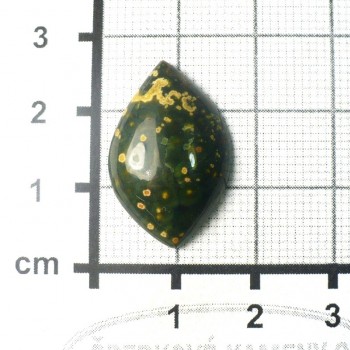 Green dotted jasper, Ukraine, cabochon no.5 | www.sperkove-kameny.cz