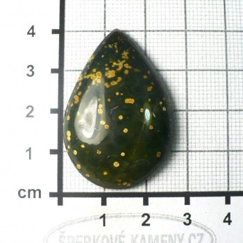 Green Orbicular Jasper, Ukraine, Cabochon No.7 | www.sperkove-kameny.cz