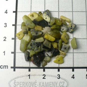 Serpentinite, drilled fractions, 50 pcs | www.sperkove-kameny.cz
