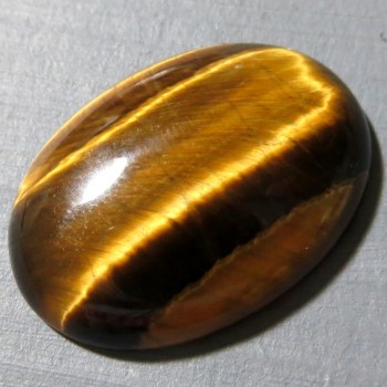 Tygří oko, kabošon 30x22 mm č.2