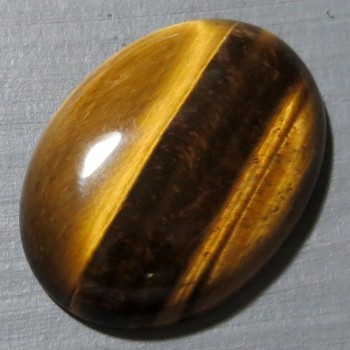 Tygří oko,  kabošon30x22 mm č.8