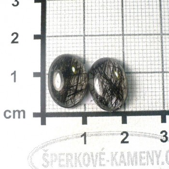 Tourmaline crystal, cabochon, pair no.14 | www.sperkove-kameny.cz