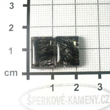 Tourmaline crystal, cabochon, pair no.17 | www.sperkove-kameny.cz
