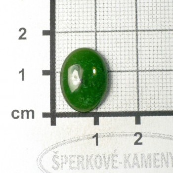 Světlý nefrit,kabošonek 12x16mm č.15| šperkové-kameny.cz