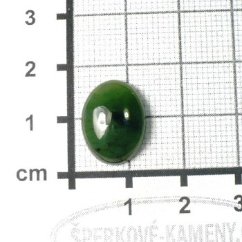 Světlý nefrit,kabošonek 12x16mm č.17| šperkové-kameny.cz