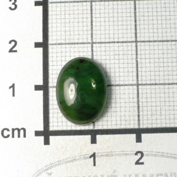 Světlý nefrit,kabošonek 12x16mm č.18| šperkové-kameny.cz