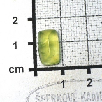 Prehnit  De Luxe,kabošon  č.32| šperkové-kameny.cz