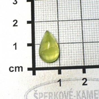 Prehnit  De Luxe,kabošon  č.42| šperkové-kameny.cz