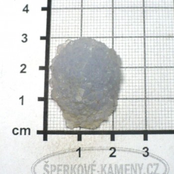 Řez krápníkem, natur kabošon -modrý chalcedon č.8|šperkové-kameny.cz