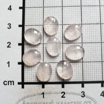 Růženín, kabošonek 8x10mm, Madagaskar, typ B  | šperkové-kameny.cz