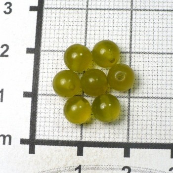 Serpentinit, korálek 6 mm ,2 ks| šperkové-kameny.cz
