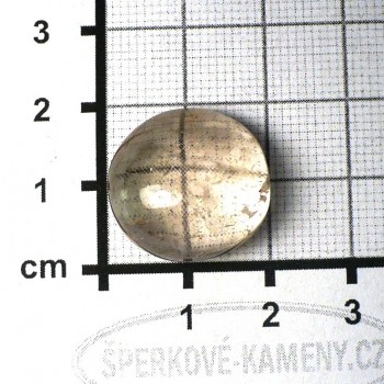 světle růžový topaz, kabošon č.9| šperkové-kameny.cz