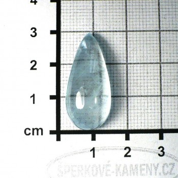 Modrý topaz, kabošon č.10| šperkové-kameny.cz