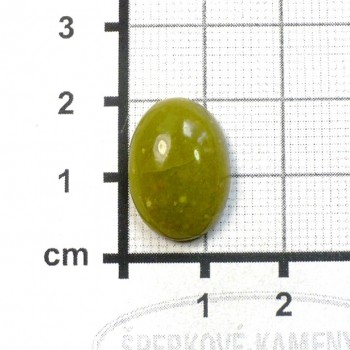 Žlutozelený opál, Tanzánie, kabošon č.4 |sperkove-kameny.cz