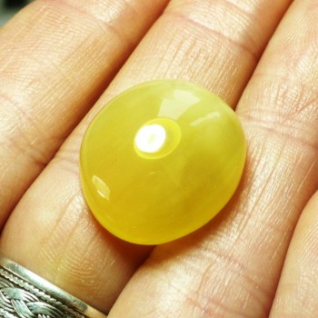 Žlutý opál ,Tanzánie, kabošon č.5 | www.sperkove-kameny.cz