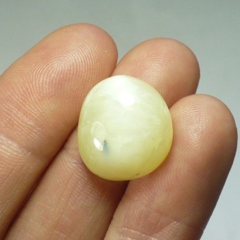 Žlutý silk opál s kočičím okem č.25| sperkove- kameny.cz