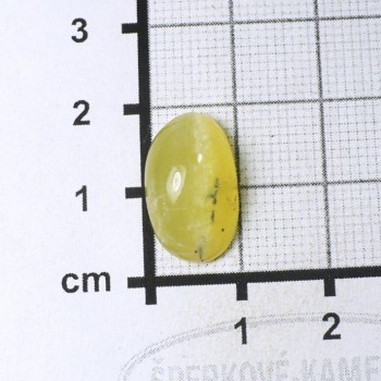 Žlutý silk opál s kočičím okem č.28| sperkove- kameny.cz