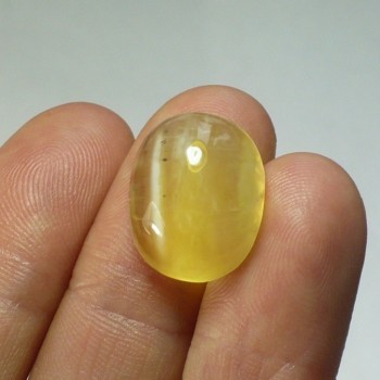 Žlutý silk opál s kočičím okem č.30| sperkove- kameny.cz