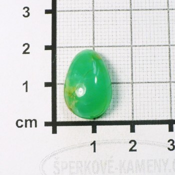 Chrysopál Tanzánie,kabošon  č.113 | www.šperkové-kameny.cz