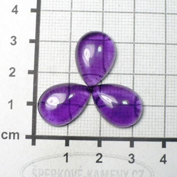 Ametyst kabošon, slza 13x18 mm| šperkové-kameny.cz
