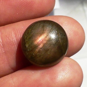 Labradorit  kabošon 14 mm, Madagaskar,   č.11| www.sperkove-kameny.cz