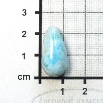 Larimar kabošon,top č.21| šperkové-kameny.cz