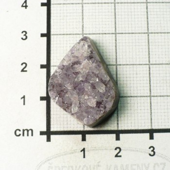 Ametysová drůzka, natur kabošon č.36| šperkové-kameny.cz