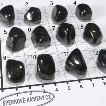 gagát - set B| šperkové-kameny.cz