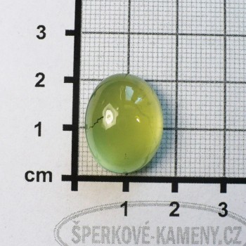 Prehnit  De Luxe, velký kabošon  č.A1| šperkové-kameny.cz