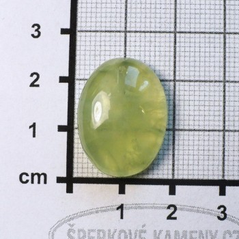 Prehnit  De Luxe, velký kabošon  č.A2| šperkové-kameny.cz