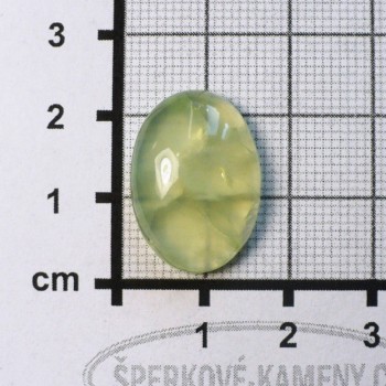 Prehnit  De Luxe, velký kabošon  č.A3| šperkové-kameny.cz
