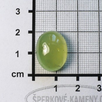Prehnit  De Luxe, velký kabošon  č.A5| šperkové-kameny.cz