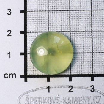 Prehnit  De Luxe, velký kabošon  č.A7| šperkové-kameny.cz