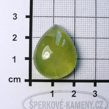 Prehnit  De Luxe, velký kabošon  č.A15| šperkové-kameny.cz
