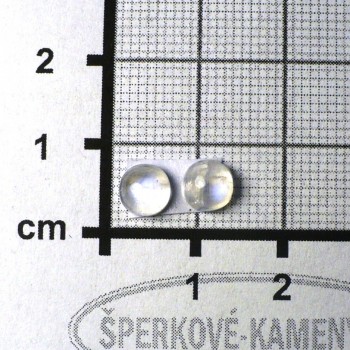 Duhový měsíční kámen, náušnicový pár č.27| www.sperkove-kameny.cz