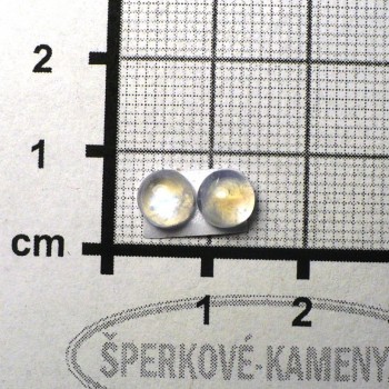 Duhový měsíční kámen, náušnicový pár č.30| www.sperkove-kameny.cz