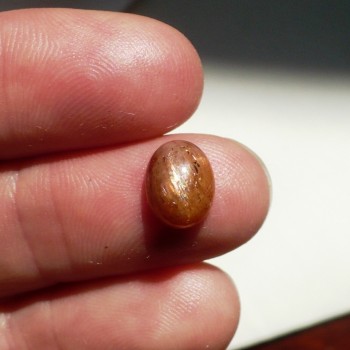 sluneční kámen , kabošon 6x8mm, č.3 | www.sperkove-kameny.cz