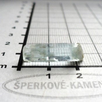 Akvamarín,Pákistán, surový krystal č. 6 | www.sperkove-kameny.cz