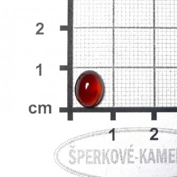 Rudý granát hesonit extra ,Tanzánie ,kabošon č.4 | www.sperkove-kameny.cz